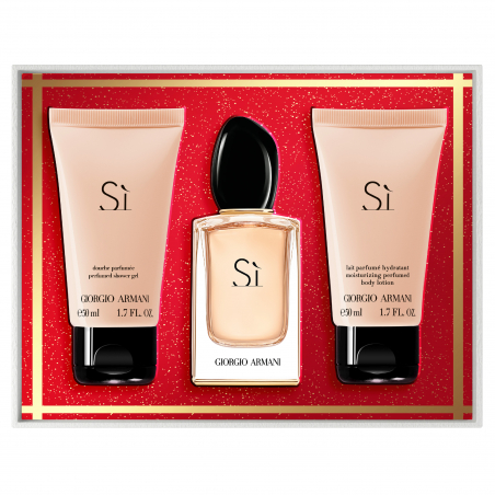 COFFRET DE NOËL SÌ EAU DE PARFUM LOTION CORPORELLE ET SHOWER GEL