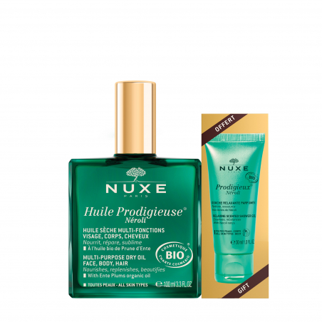 Huile Prodigieuse Néroli + Gel Douche Prodigieux Néroli Cadeau