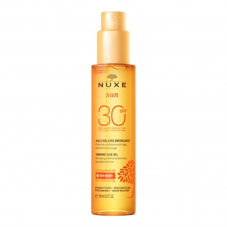 Nuxe Sun Huile de Bronzage pour le Visage et le Corps Spf30 150 ml