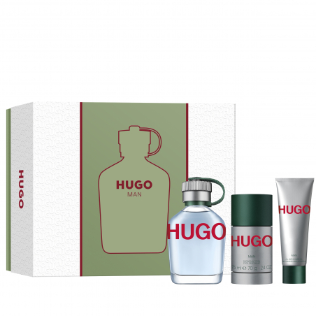 COFFRET CADEAU 3 PIÈCES HUGO MAN EAU DE TOILETTE