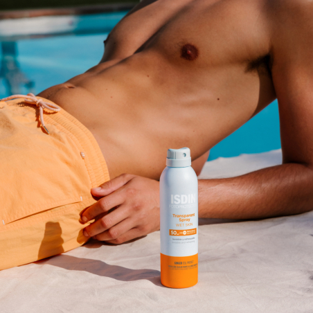 ÉCRAN SOLAIRE TRANSPARENT SPRAY WET SKIN SPF50