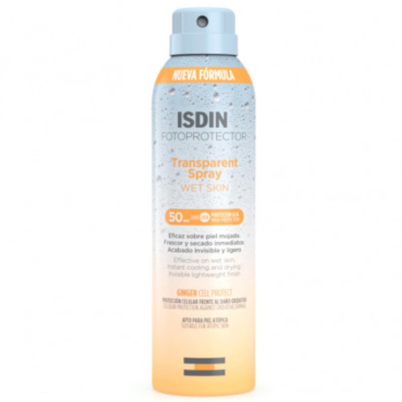 ÉCRAN SOLAIRE TRANSPARENT SPRAY WET SKIN SPF50