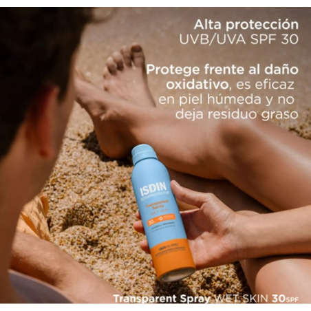 FOTOPROTECTOR TRASNSPARENT SPRAY WET SKIN SPF30