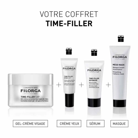 Coffret Time Time Filler Crème 5xp + Sérum + Contour des Yeux + Masque Méso