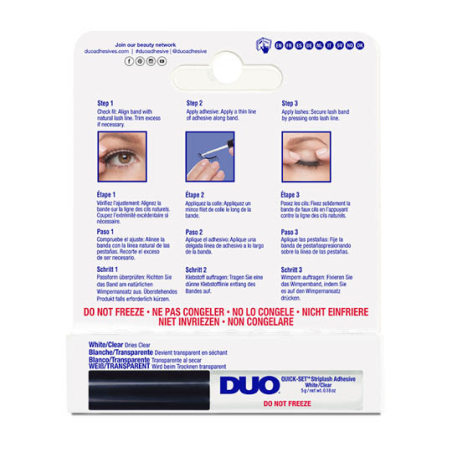 Duo Quick Coffret Adhesive Clear