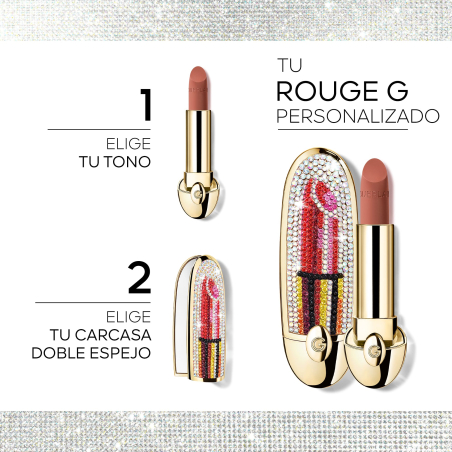 Rouge G Embrasse-Moi! Carcasse á Bijoux Avec Double Miroir Edition Limitée