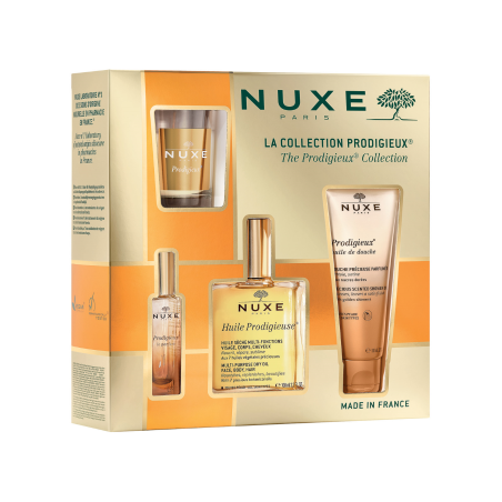 Coffret Huile Prodigieuse + Prodigieux Aceite de Ducha + Prodigieux le Parfum + Prodigieux Vela