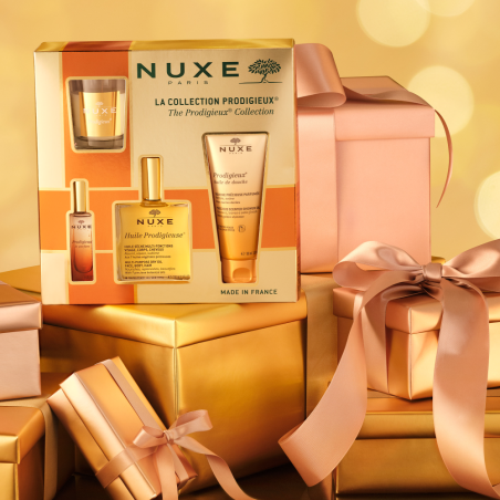 Coffret Huile Prodigieuse + Prodigieux Aceite de Ducha + Prodigieux le Parfum + Prodigieux Vela