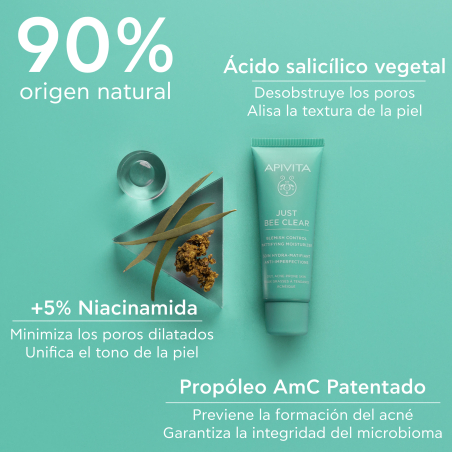 Just Bee Clear Crème Hydratante Matifiante Anti-imperfections