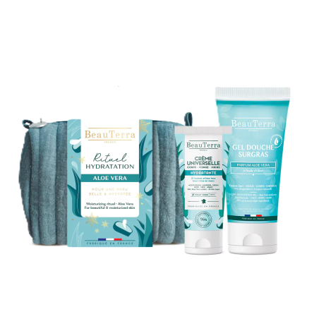 Coffret Aloe Vera Rituel Hydratant Trousse de Toilette