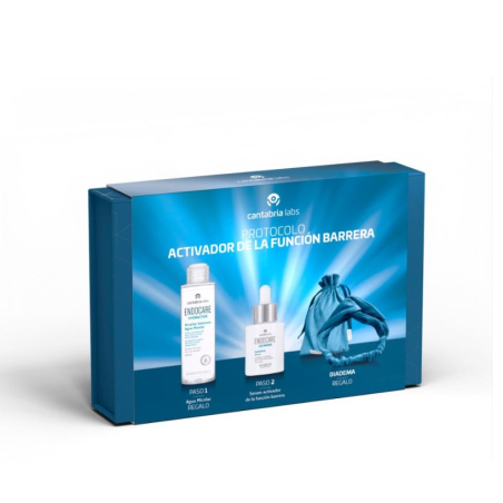 Coffret Endocare  Sérum Barrière Anti-Âge + Eau Micellaire Et Bandeau Cadeau