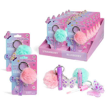 World Butterfly Lip & Pompom Coffret