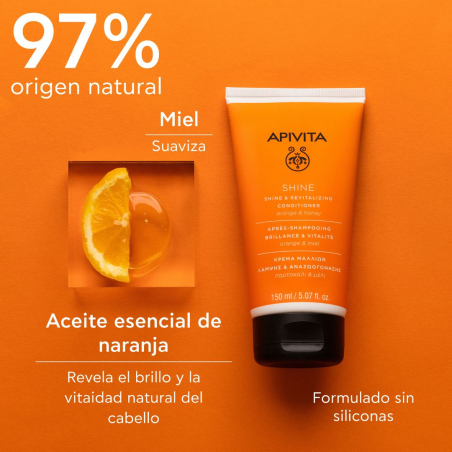 Après-Shampooing Shine & Vitality Au Miel Et À L'orange