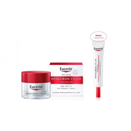 Eucerin Coffret Hyaluron-Filler +Volume Lift Peau normale et mixte + Contour des yeux