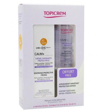 PACK CALM+ CRÈME SPF50 40ML+ EAU MICELLAIRE 40ML CADEAU