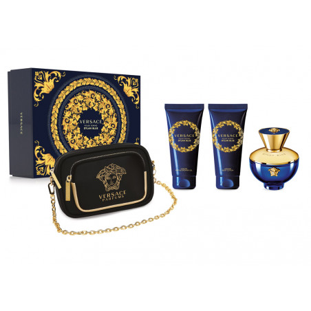 COFFRET DYLAN BLUE POUR FEMME EAU DE PARFUM 100 ML + GEL DOUCHE 100 ML + LOCION DU CORPS 100 ML + NECESSAIRE