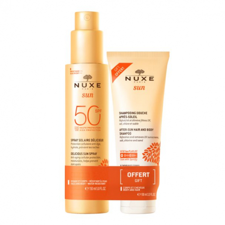 NUXE SUN SPRAY SOLAR DELICIOSO  SPF50 150ML + REGALO