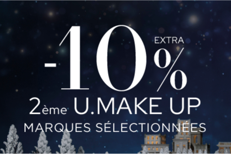 -10 % DE PLUS POUR 2 PIÈCES DE MAQUILLAGE marques sélectionnées