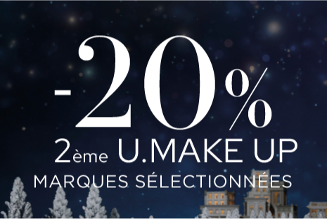 -20% sur la 2ème commande MAQUILLAGE marques sélectionnées