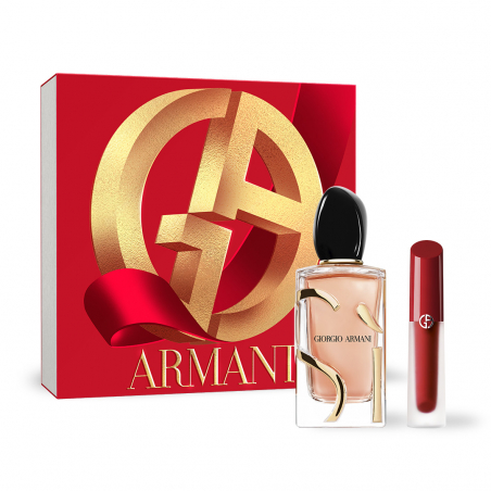 SET NATALE SÌ EAU DE PARFUM INTENSE E ROSSETTO SATINATO LIP MASTER