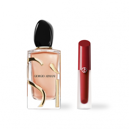 SET NATALE SÌ EAU DE PARFUM INTENSE E ROSSETTO SATINATO LIP MASTER