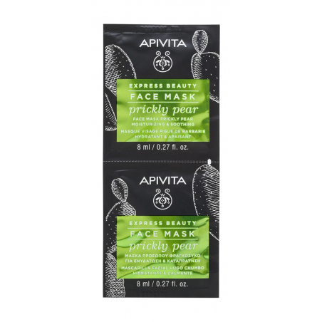 APIVITA EXPRESS BEAUTY FACE MASK PRICKLY PEAR  2X8ML