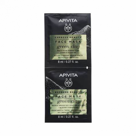 APIVITA EXPRESS BEAUTY FACE MASK GREEN CLAY  2X8ML