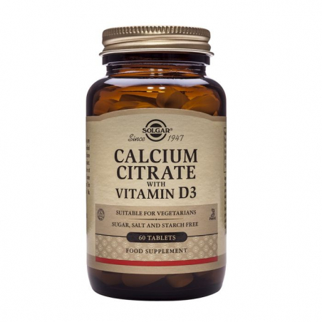 SOLGAR CALCIUM CITRATE WITH VITAMIN D3