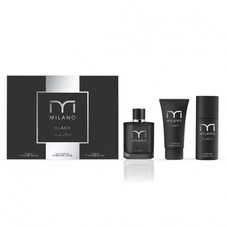 SET MILANO BLACK EAU DE TOILETTE