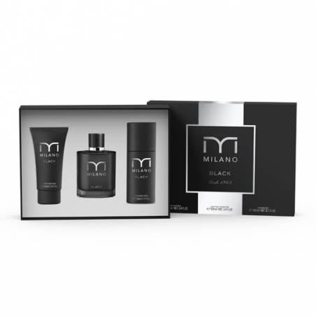 SET MILANO BLACK EAU DE TOILETTE