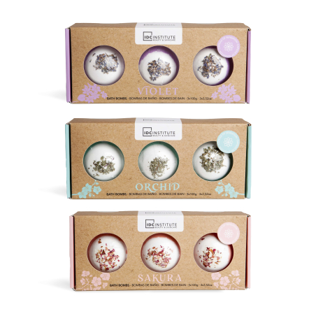 Idc Institute Zen Bath Bombs Trio Dried Flowers