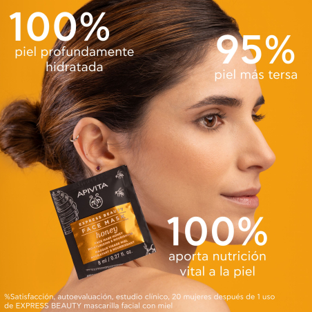 Express Beauty Maschera Viso Idratante e Nutriente al Miele 2x8 ml