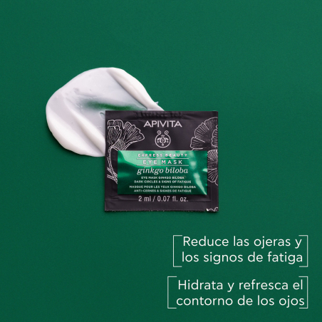 Express Beauty Maschera Contorno Occhi, Occhiaie E Segni Di Stanchezza Con Ginkgo Biloba 2X2 ml