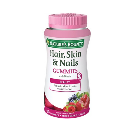 NATURE'S BOUNTY HAIR SKIN & NAILS 60 GUMMIES