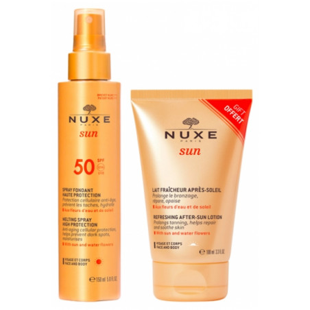 SPRAY FONDANT SOLAIRE SPF50+ 150 ML + LAIT APRÈS SOLEIL 100 ML GRATUIT