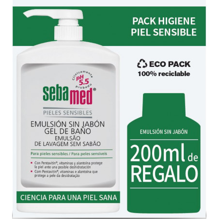 PACK D'ÉMULSION SANS SAVON 1L+ 200ML CADEAU