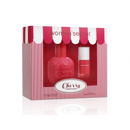 WOMEN SECRET CHERRY TEMPTATION SET 40 ML + ESMALTE UÑAS