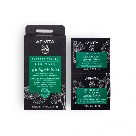 APIVITA EXPRESS BEAUTY EYE MASK  GINKGO BILOBA 2X8ML