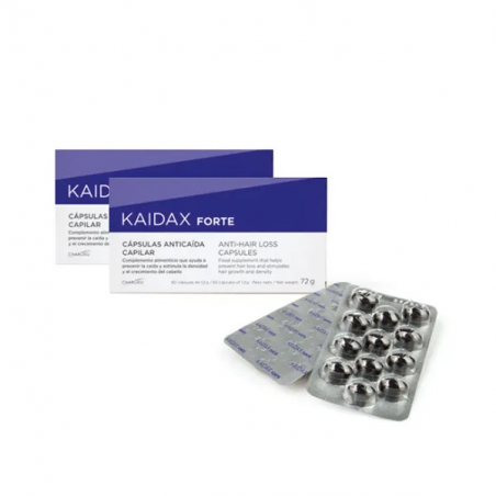 DUO KAIDAX FORTE 60+60 CÁPSULAS ANTICAÍDA 2ªUNIDAD AL 50%