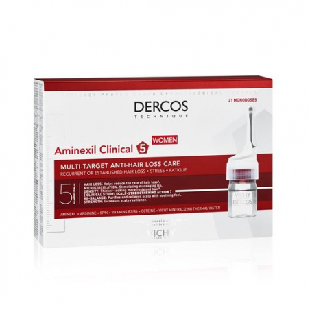 DERCOS TECHNIQUE  AMINEXIL CLINICAL 5 TRATTAMENTO ANTI-CADUTA DEI CAPELLI