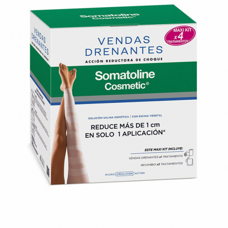 SOMATOLINE BENDE COSMETICHE DRENANTI KIT DIMAGRANTE AD AZIONE D'URTO