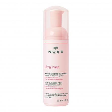 NUXE VERY ROSE ESPUMA DE LIMPEZA LEVE 150 ML.