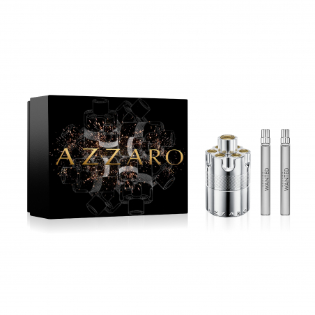 CAIXA NATAL AZZARO WANTED EAU DE PARFUM VAPORIZADOR