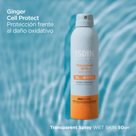 FOTOPROTECTOR TRANSPARENTE SPRAY WET SKIN SPF50