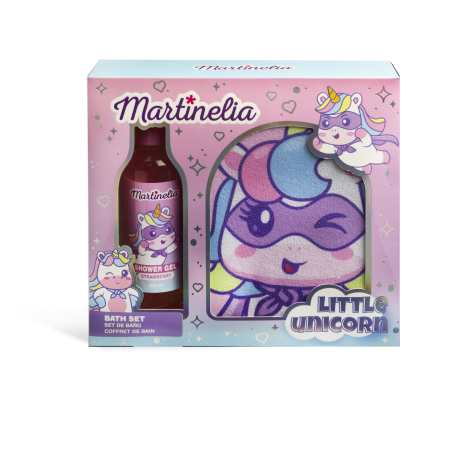 Caixa Little Unicorn Bath Set With Bath Glove