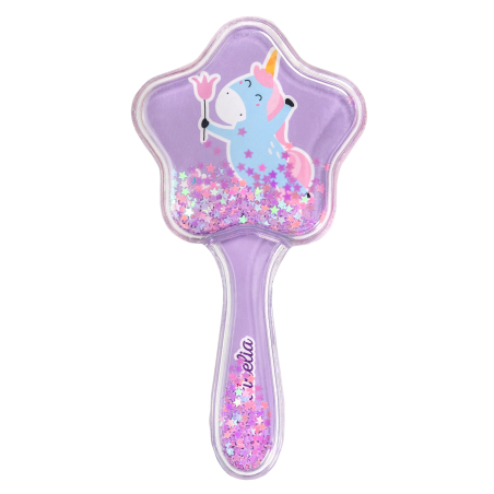 Glittery Hair Brush Unicorn