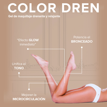 Creme de Maquiagem Color Drain para Pernas Drenantes Estiliza