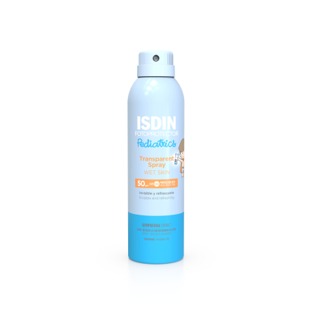 ISDIN TRANSPARENTE FOTOPROTETOR DE FOTOPROTEÇÃO DE PELE MOLHADA 50+ 250ML