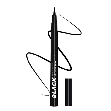 Black Eyeliner With Soft Brush