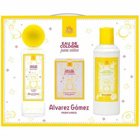 AGOMEZ NIÑOS Estuche Eau De Cologne 175ml + 10 Toallitas infantiles + Loción 300ml